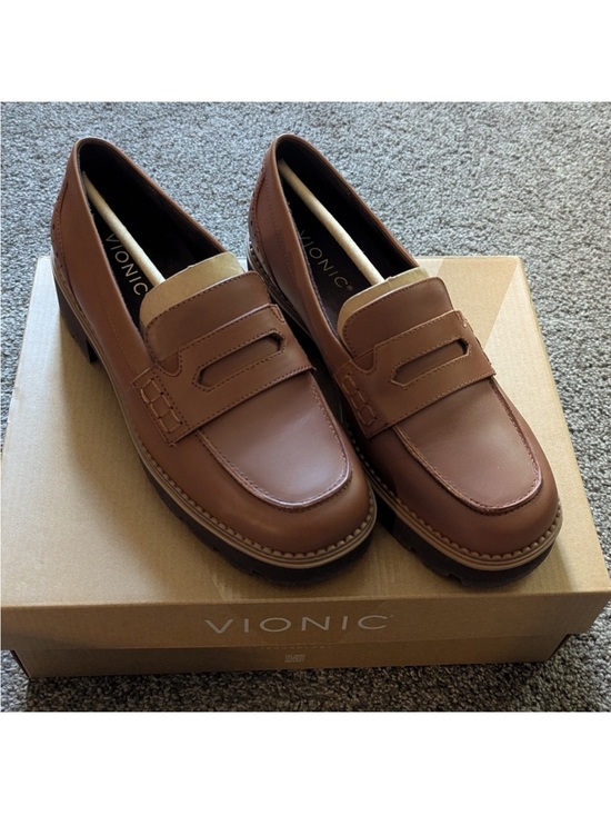 Vionic Shoes - Vionic Leather Penny Loafers